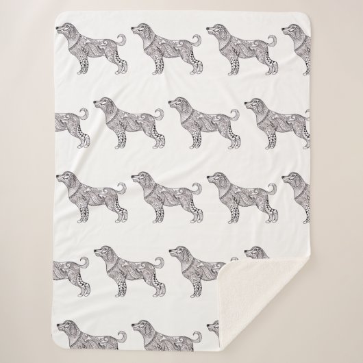 Classic Plaid Sherpa Blanket Deken (Voorkant)