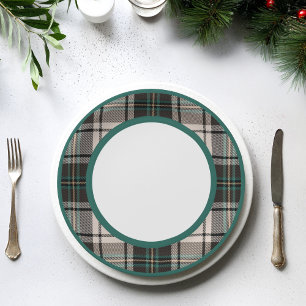 Classic Plaid Vintage Christmas - Wegwerp Bord