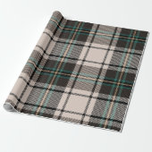 Classic Plaid Vintage Kerstmis Cadeaupapier (Uitgerold)
