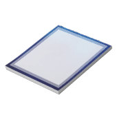 Classic Plain Blue Boarder Photo lijst Notitieblok (Linkerzijde)