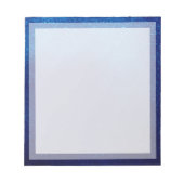 Classic Plain Blue Boarder Photo lijst Notitieblok (Voorkant)