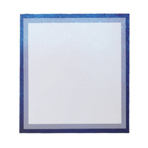 Classic Plain Blue Boarder Photo lijst Notitieblok