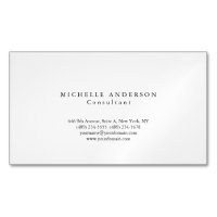 Classic Plain White Eenvoudige Professionele Minim