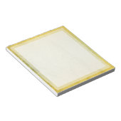 Classic Plain Yellow Boarder Photo lijst Notitieblok (Schuin)