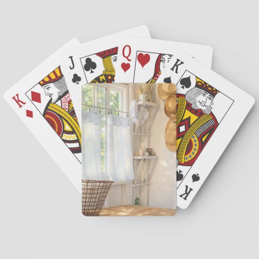Classic Playing Cards Curtain in the Wind Pokerkaarten (Achterkant)