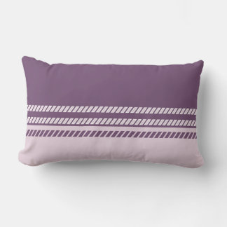 Classic Plum Mauve Pink with Stripes Throw Pillow Kussen