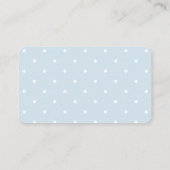Classic Polka Dot Baby shower Luier Raffle Ticket Informatiekaartje (Achterkant)