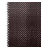 Classic Polka Dot Pattern, Brown, Boho Polka Dots Notitieboek (Voorkant)