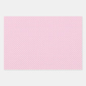 Classic Polka Dot White - Light Pink Inpakpapier Vel (Voorkant 3)