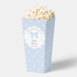 Classic Polka Dots Stoffig Blue Bow Boy Baby showe Bedankdoosjes