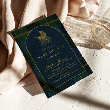 Classic Polo Donkergroen Plaid Baby shower