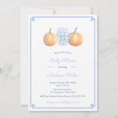 Classic Pompoen Ginger Jar Herfst Boy Baby shower Kaart (Voorkant)