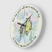 Classic Pooh Quote Pooh en biggetje Waterverf Grote Klok (Hoek)