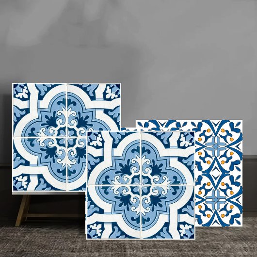 Classic Portuguese  Blue and White Mediterranean P Tegeltje