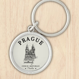 Classic Prague Czech Republic Landscape Sleutelhanger