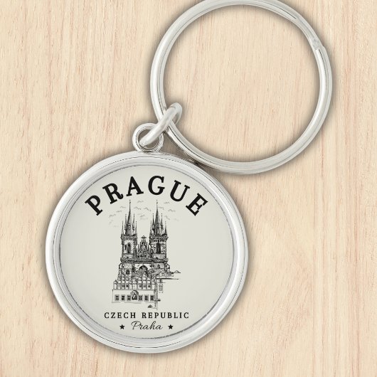 Classic Prague Czech Republic Landscape Sleutelhanger