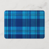 Classic Preppy Blue Plaid Beer Boeken voor Baby Informatiekaartje (Achterkant)