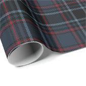 Classic Preppy Blue Tartan Plaid Pattern Cadeaupapier (Rol Hoek)