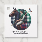 Classic Preppy Charm Baby shower Bedankjes Labels (Voorkant)