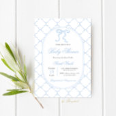 Classic Preppy Charm Baby shower Boy Kaart