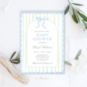 Classic Preppy Charm Baby shower Uitnodiging