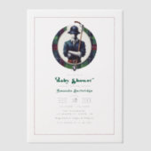 Classic Preppy Charm Baby shower Vellum Uitnodigingen (Voorkant)