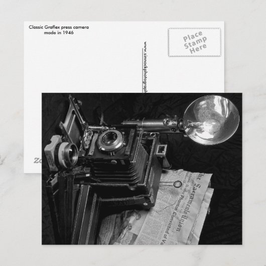 Classic Press Camera Briefkaart (Voorkant / Achterkant)