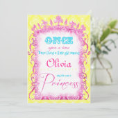 Classic Princess Party Invites Kaart (Staand voorkant)