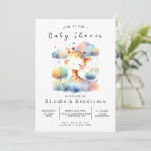 Classic Printable Giraffe Baby shower Kaart (Staand voorkant)