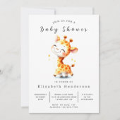Classic Printable Giraffe Baby shower Kaart (Voorkant)