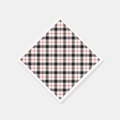 Classic Pset Red Black White Holiday Paper Napkin Servet (Hoek)