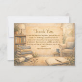 Classic Psychology Graduation Bedankkaart (Voorkant)