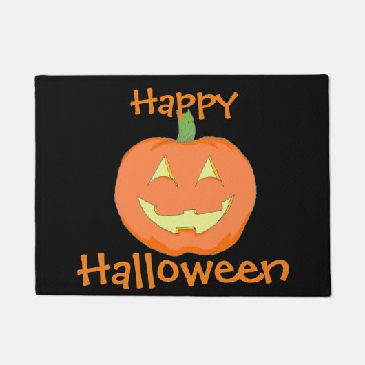 Classic Pumpkin Welcome Mat (Voorkant)
