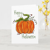 Classic Pumpkin wenskaart Kaart (Gele Bloem)