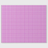 Classic Purple and White Houndstooth Pattern Cadeaupapier (Vlak)