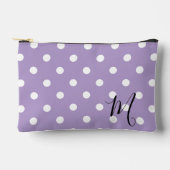 Classic Purple Polka Dots Pattern Makeup or Etui (Voorkant)