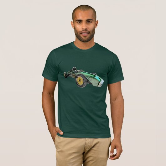 Classic Race Car Abstract T-shirt (Voorkant volledig)