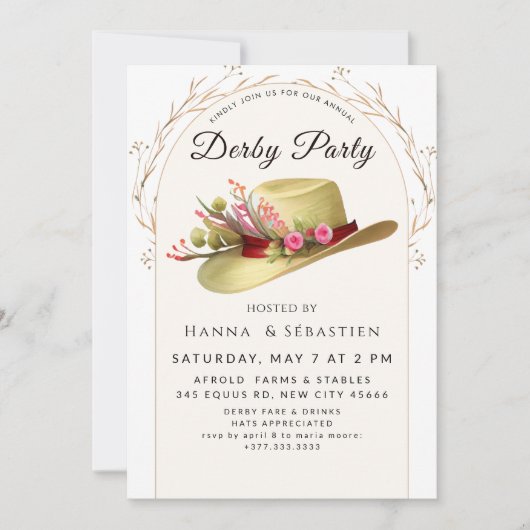 Classic Race Day Celebration Kaart (Voorkant)