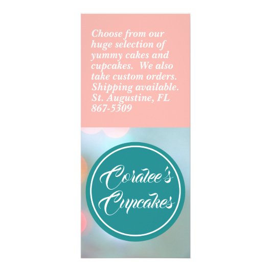  Classic Rack Kaart Cupcake Flyer (Achterkant)