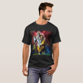 Classic Radha-Krsna Divine Love ॐ T-shirt (Voorkant volledig)