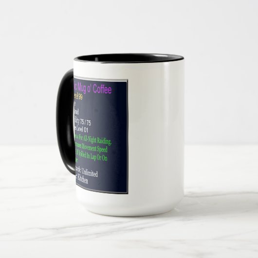 Classic Raider's Mok van koffie (Voorkant links)