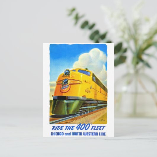 Classic Railroad Briefkaart (Staand voorkant)