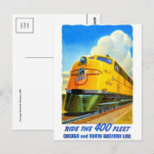 Classic Railroad Briefkaart (Voorkant / Achterkant)