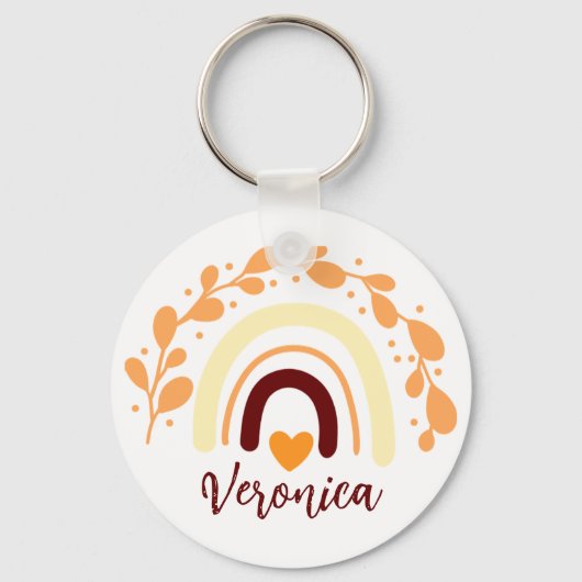 CLASSIC RAINBOW BOHO CHRISTELIJK QUOTE SLEUTELHANGER (Voorkant)