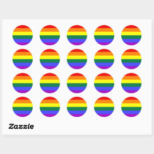 Classic Rainbow LGBT Pride Sticker Set