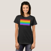 Classic Rainbow Pride Flag T-shirt (Voorkant volledig)