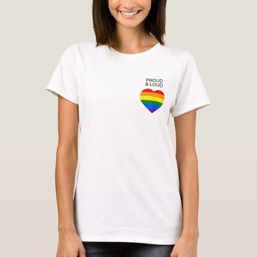 Classic Rainbow Pride T-shirt (Voorkant)