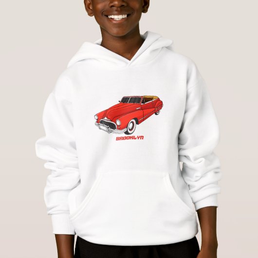 Classic red 1948 automobile (Voorkant)