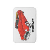 Classic red 1948 automobile badmat (Voorkant Verticaal)