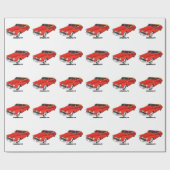 Classic red 1948 automobile cadeaupapier (Vlak)